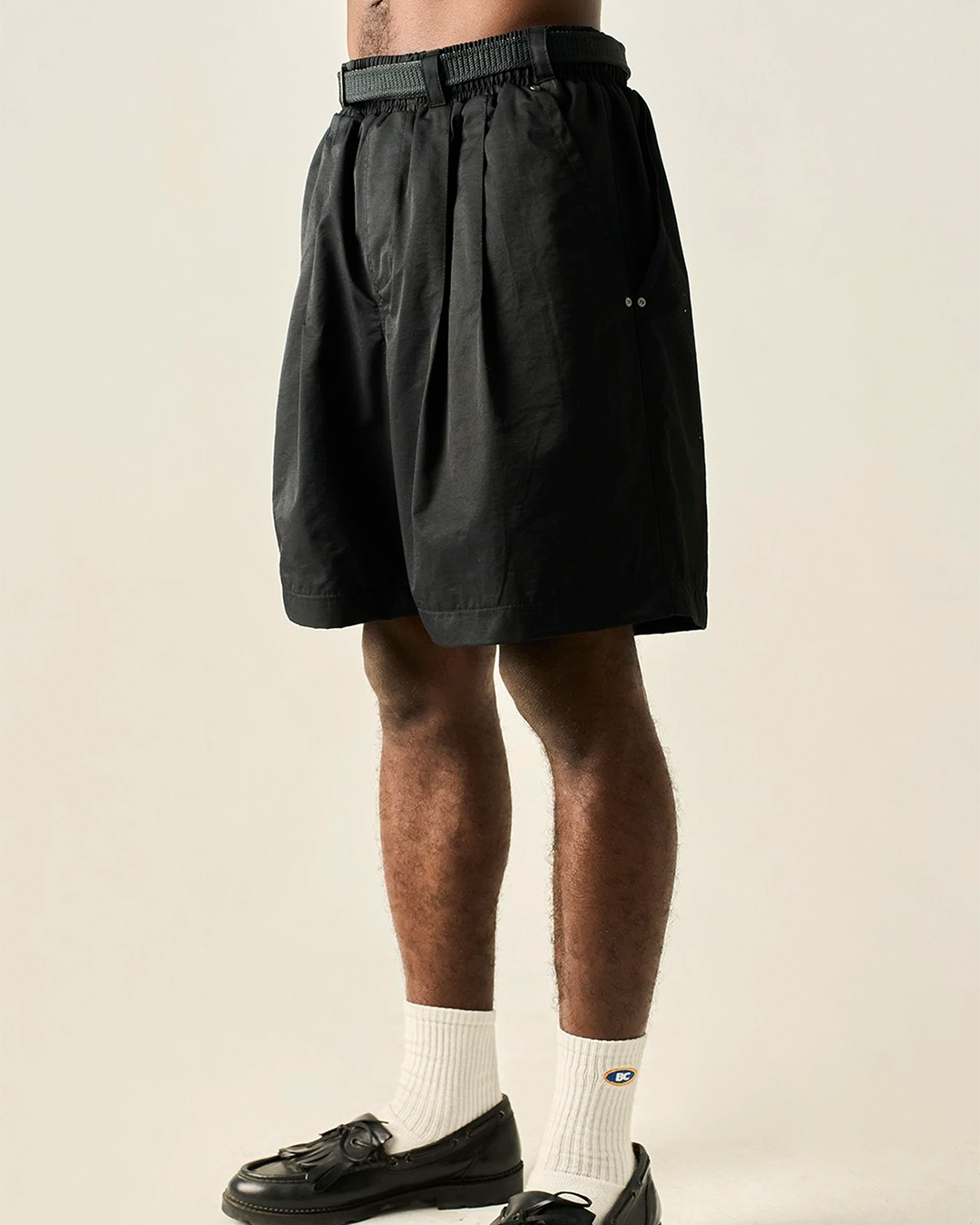 Black Alfaiataria Tech Shorts