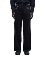 Black Stoned Cotton Pants