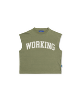Green College Tank Top