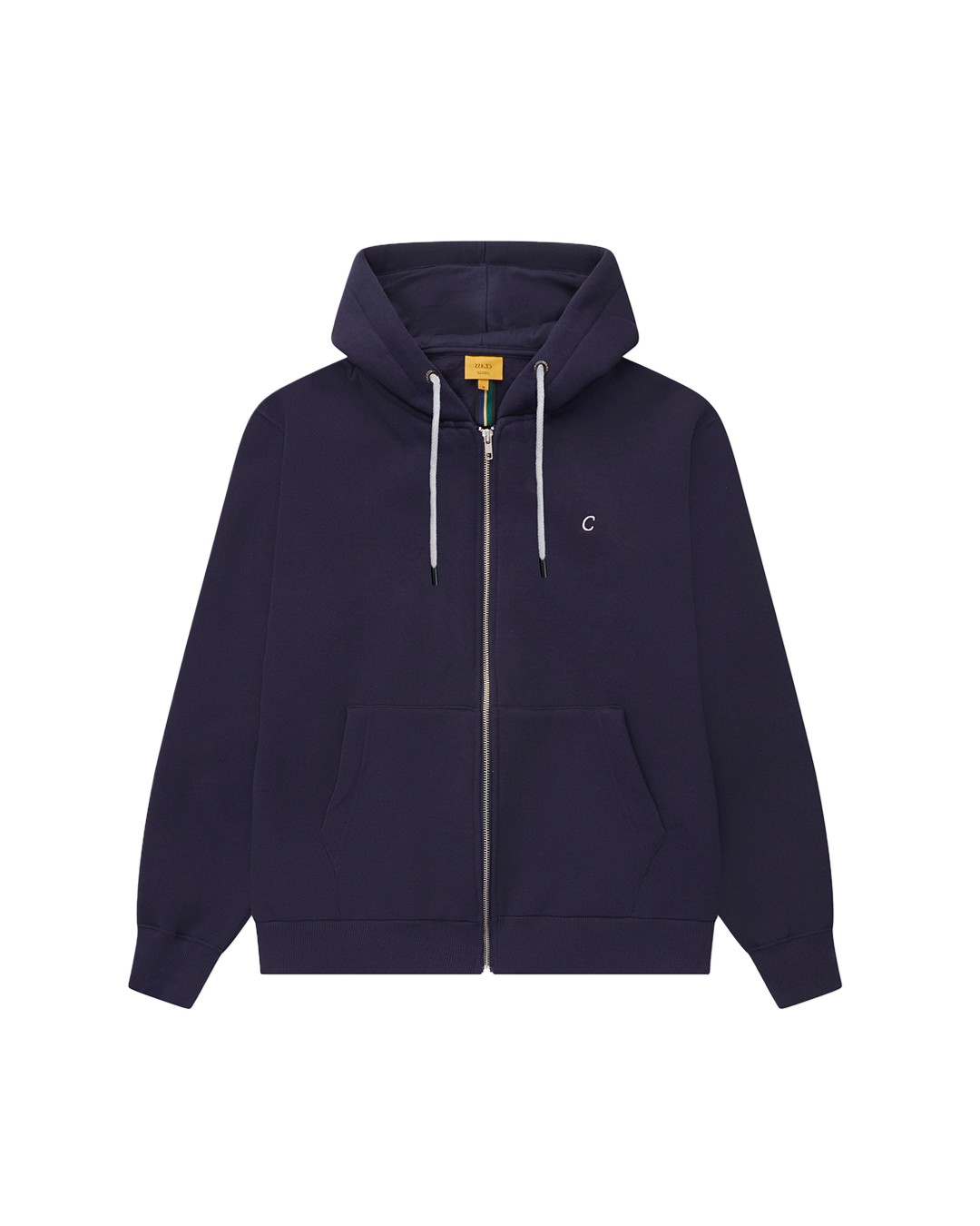 Dark Navy C Classic Zipper Hoodie