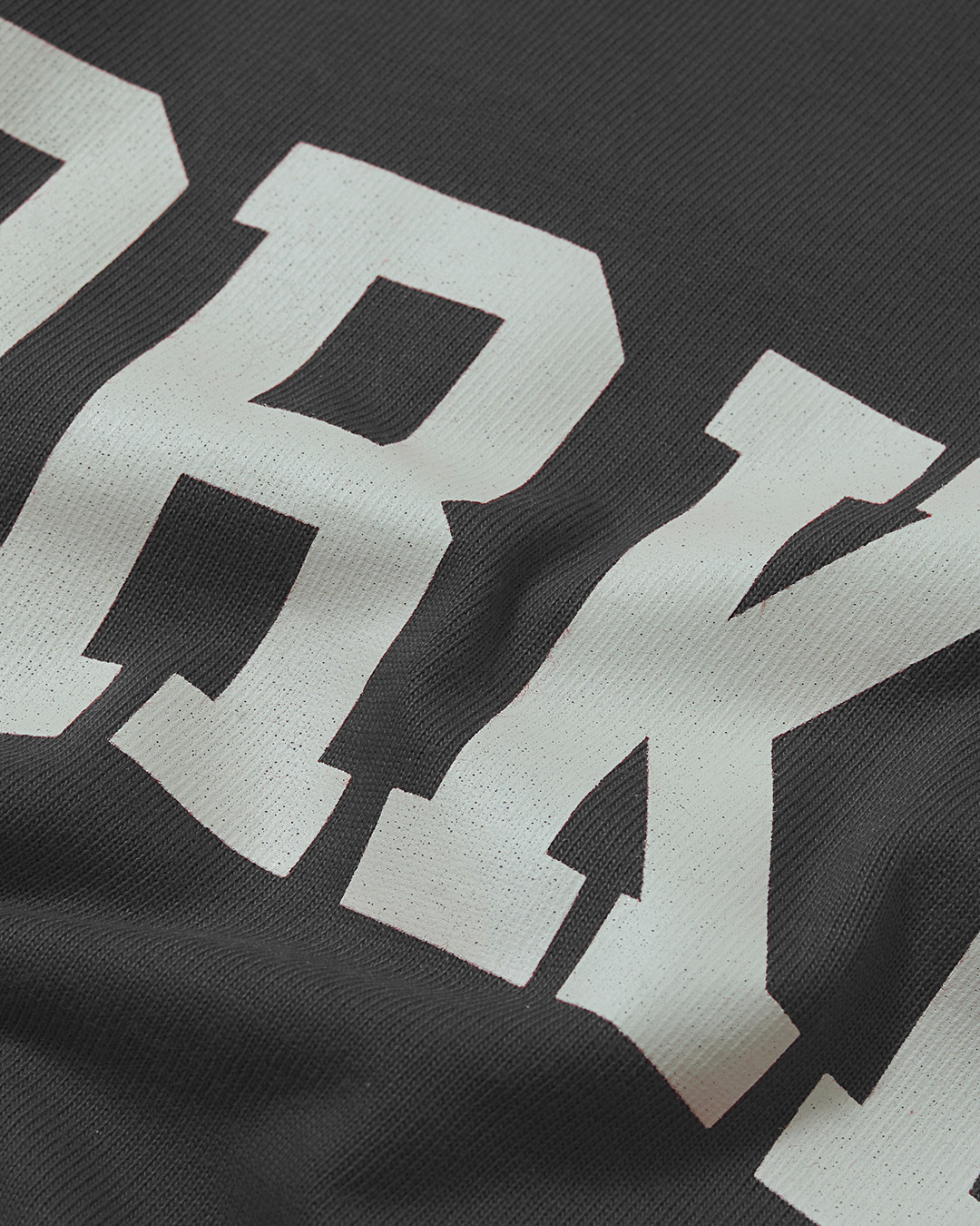 Grey Faded 'College' Boxy Tee