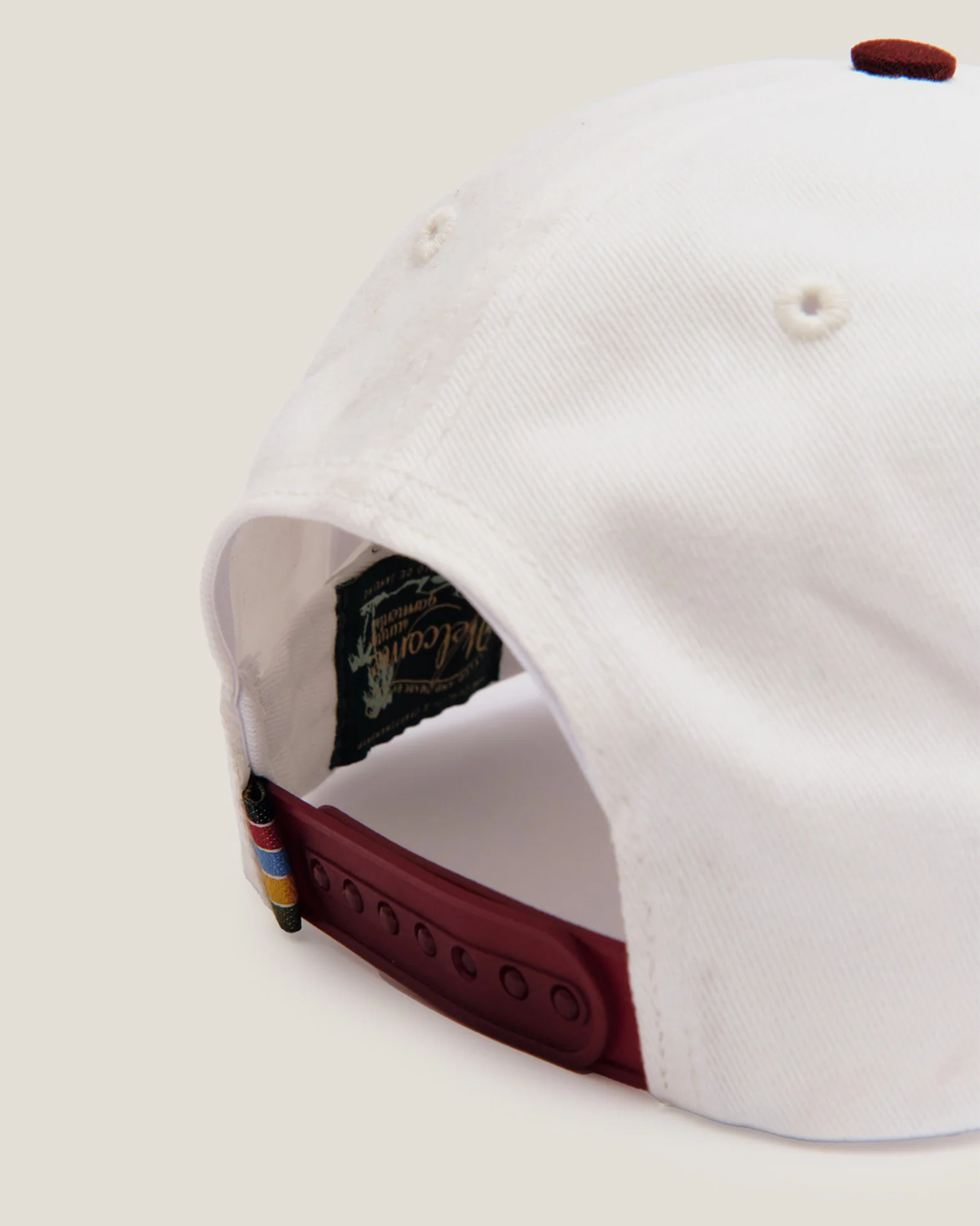 Off White/Wine Sunny Garments Cap