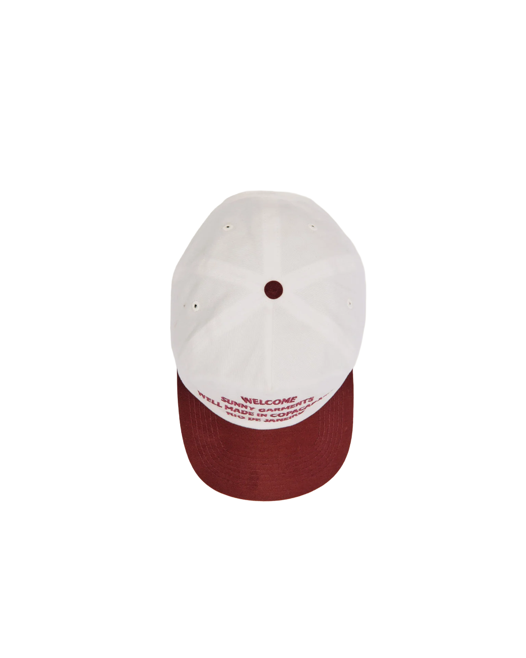 Off White/Wine Sunny Garments Cap