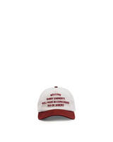 Off White/Wine Sunny Garments Cap