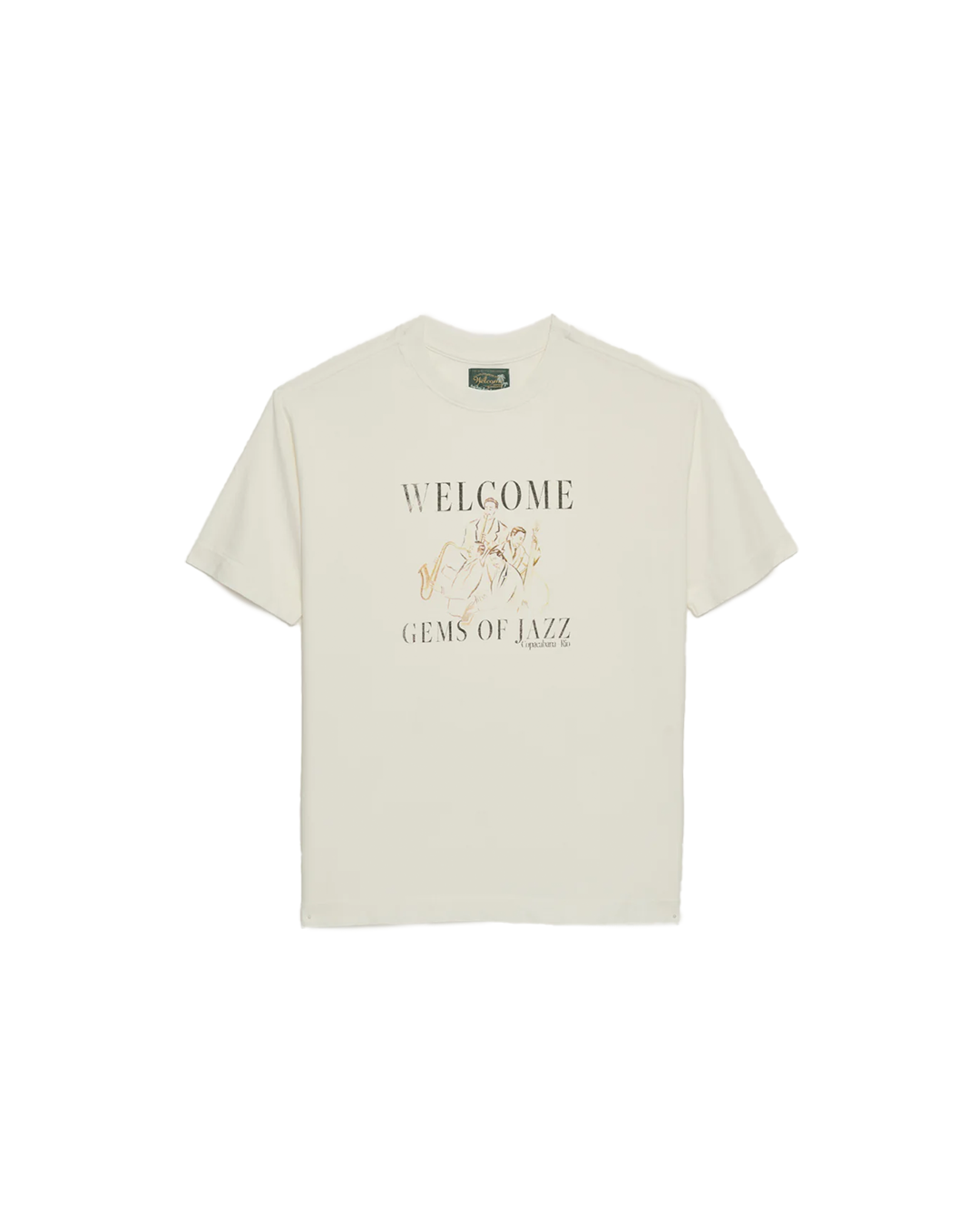 Off White Regular Fit Gems of Jazz Tee