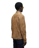 Beige Over Leather Jacket