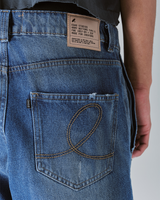 Blue Guerrilla Denim Flared Jeans