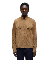 Beige Over Leather Jacket