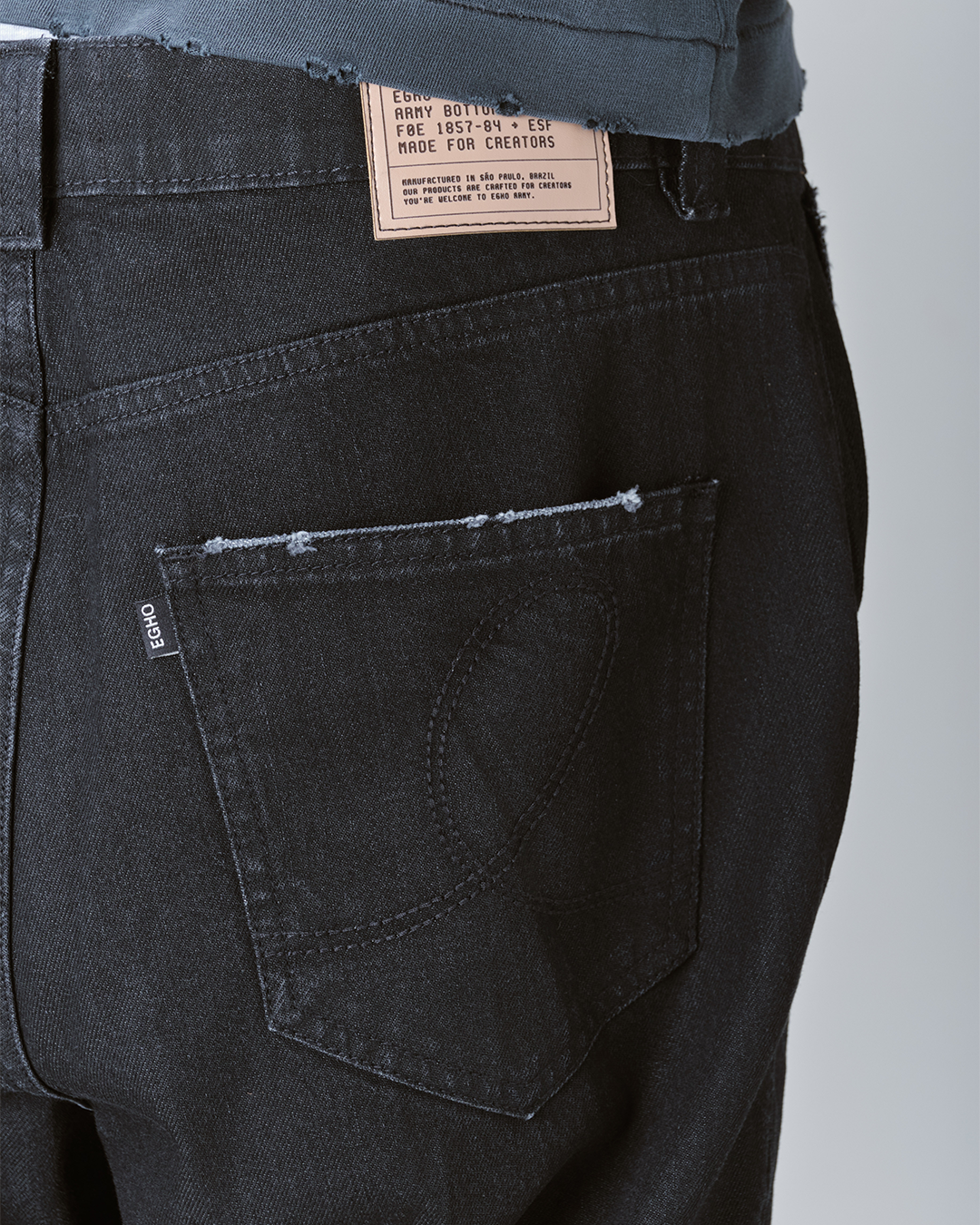 Black Guerrilla Thrashed Flare Jeans