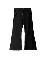 Black Guerrilla Denim Flared Pants