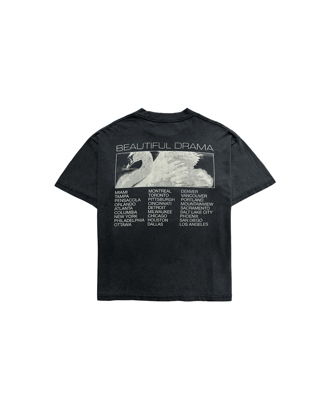 Washed Black Beautiful Drama Tee
