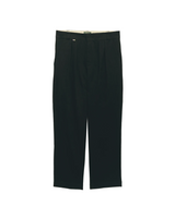 Black Tailored Double-Pleated Pants