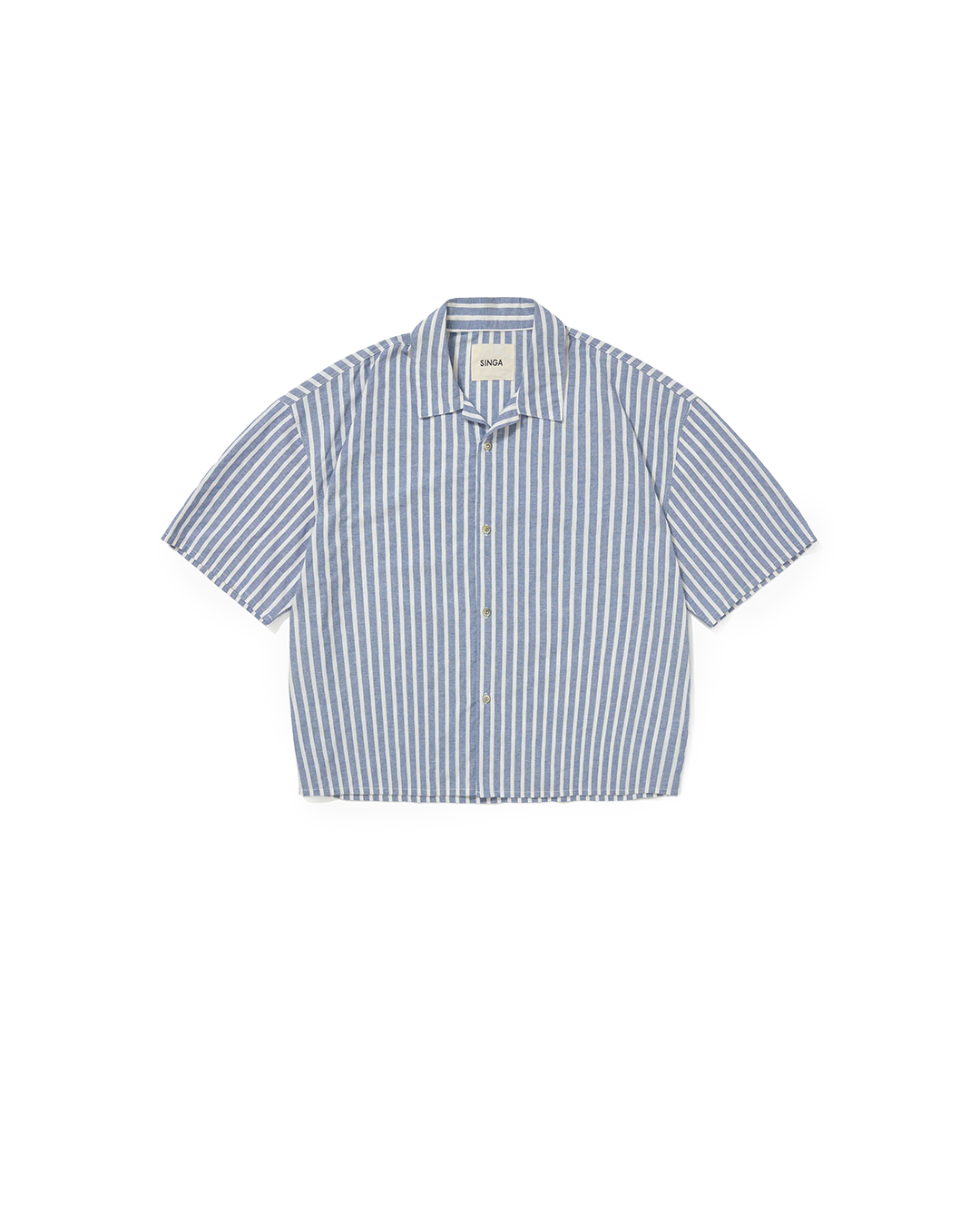 Blue/White 'Palma' Boxy Shirt