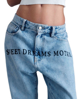 Light Blue Logo Denim Pants