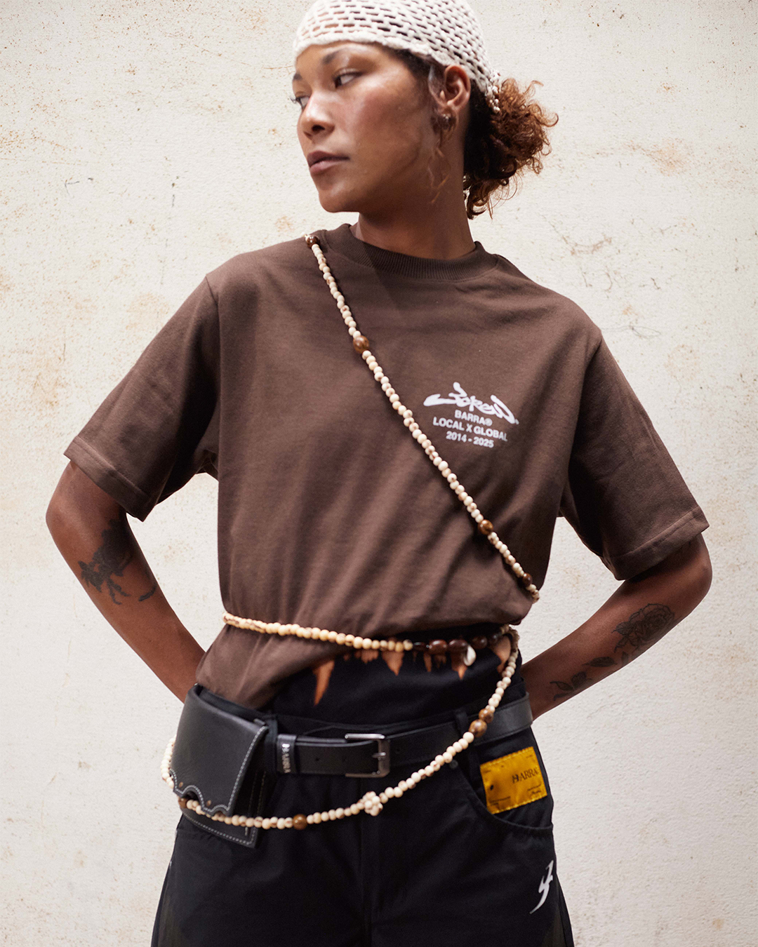 Brown Local X Global Tee