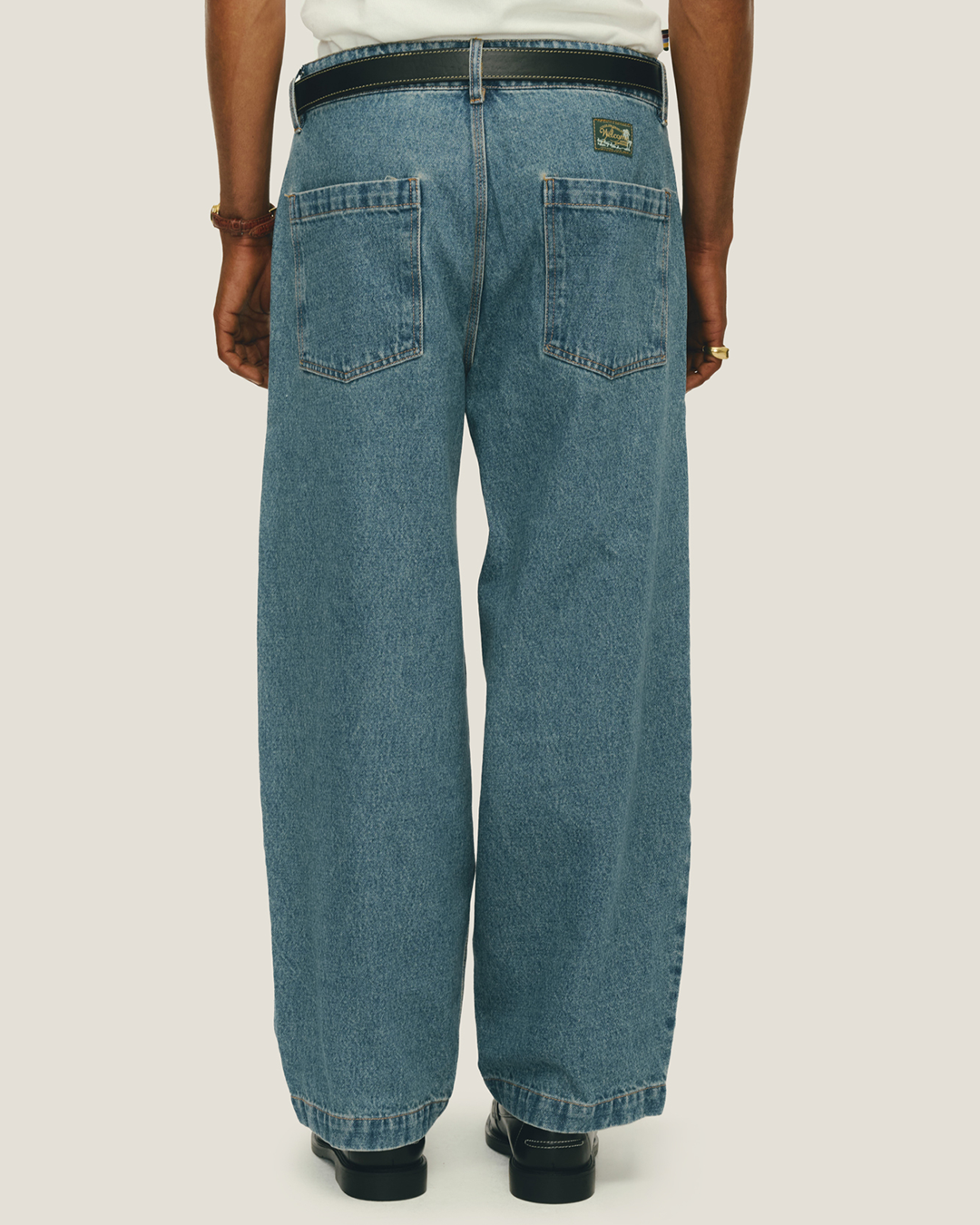 Blue Ballon Denim Pants