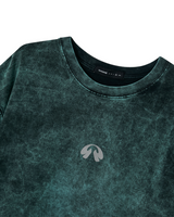 Green Water Washed Boxy Tee