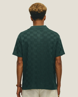 Green Checked Tricot Polo