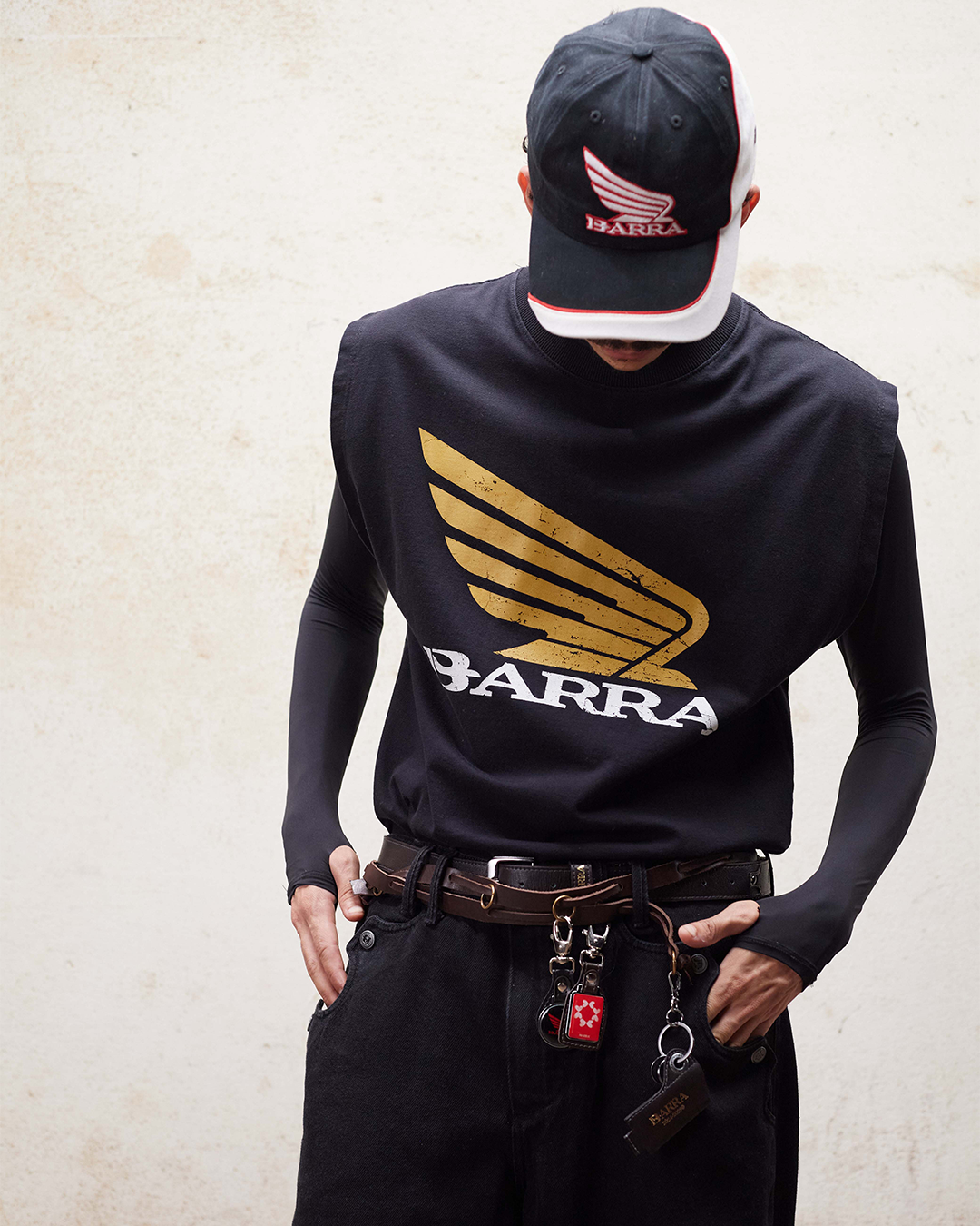 Washed Black Barra Souvenir Tank Top