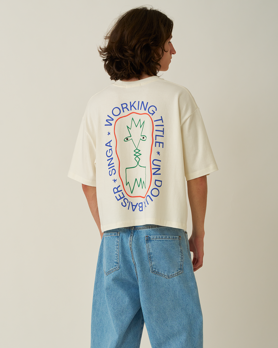 Off-White Oversized Boxy Tee Cocteau