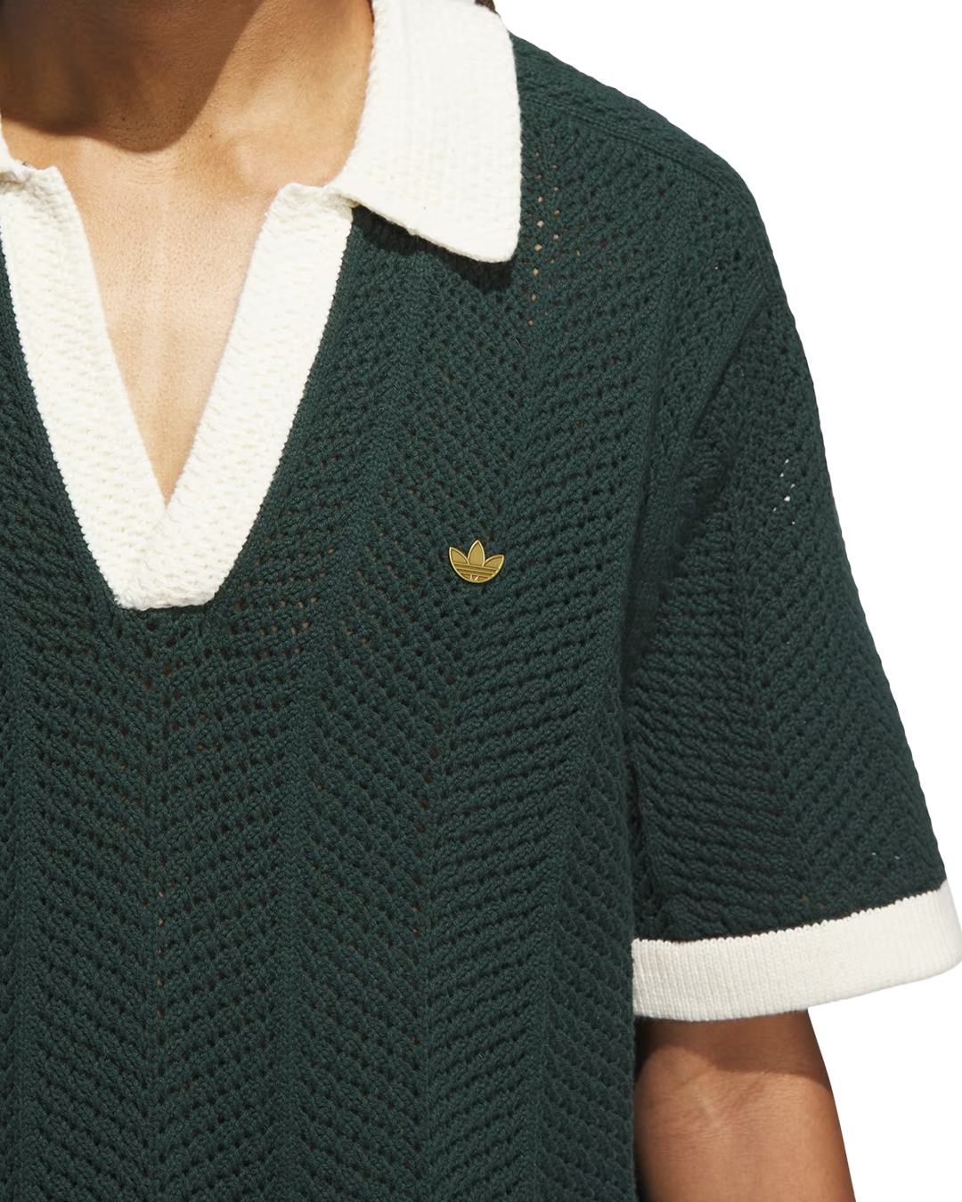 Green Piqué Knit Polo X CLOT