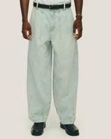 Blue Washed Ballon Denim Pants