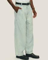 Blue Washed Ballon Denim Pants