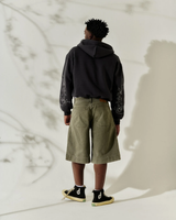 Grey 'Glyph' Boxy Zip-Up Hoodie
