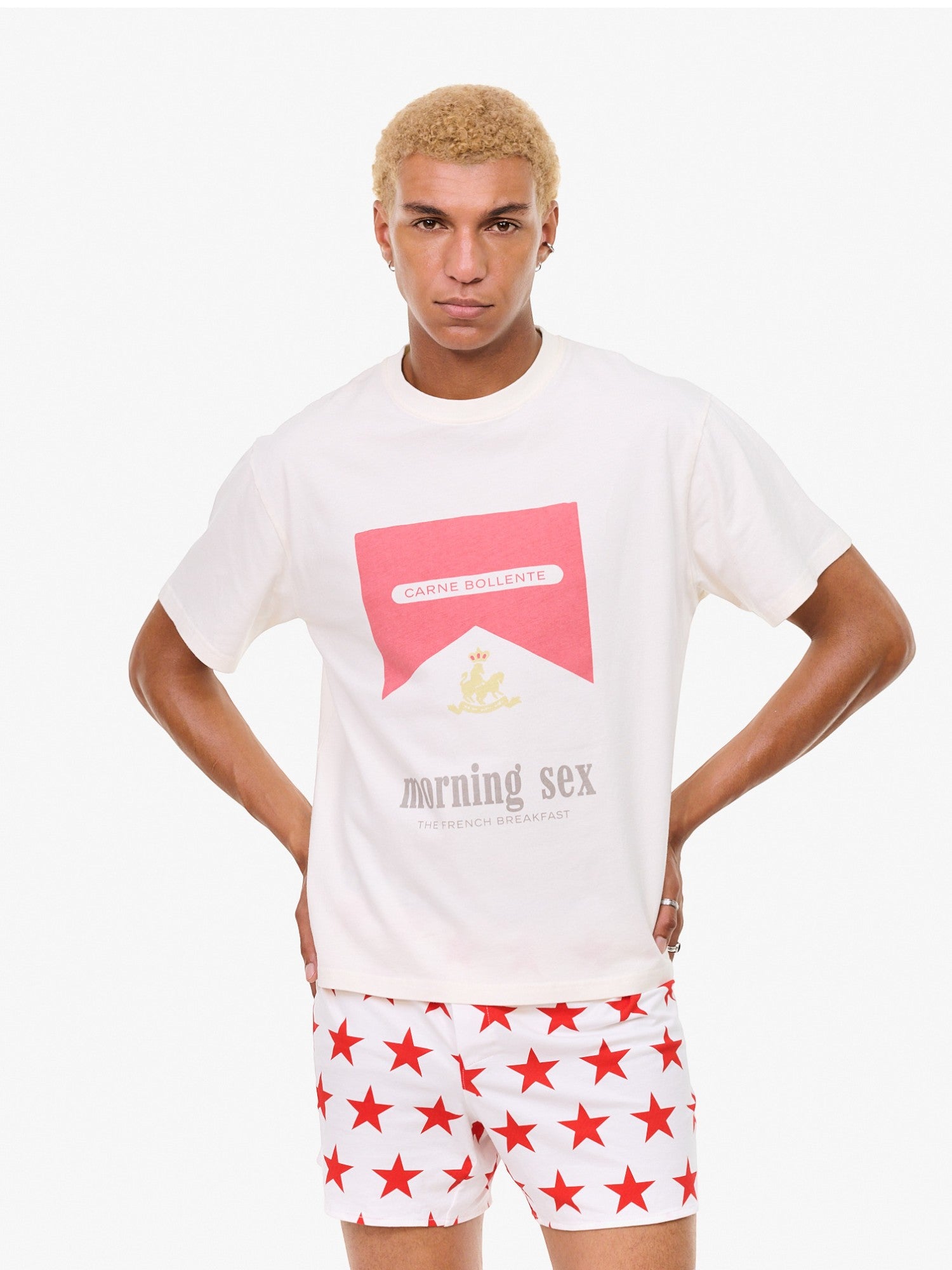 White 'Breakfast in Bed' Tee