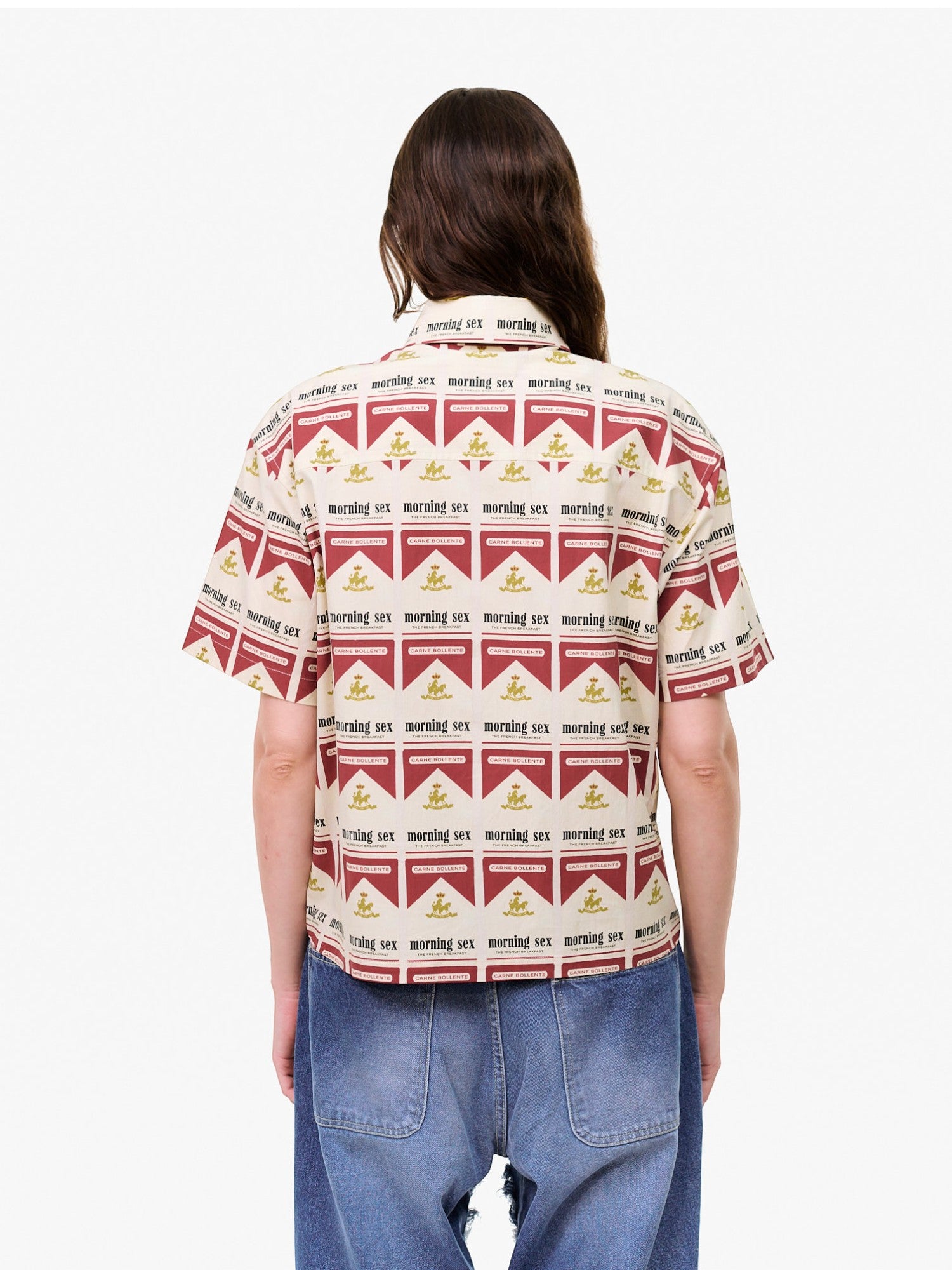 White & Red 'Smoking Hot' Shirt