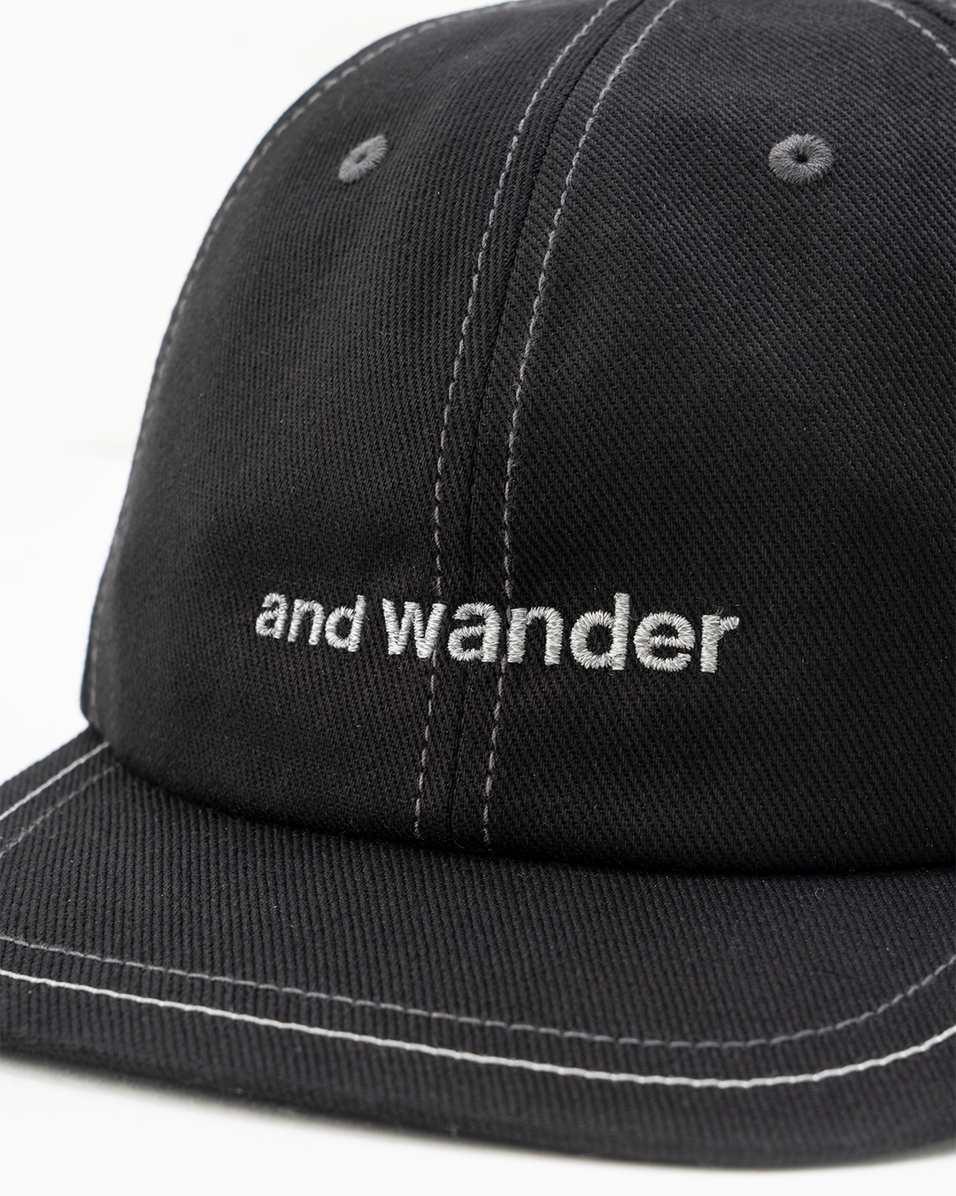 Black Cotton Twill Cap