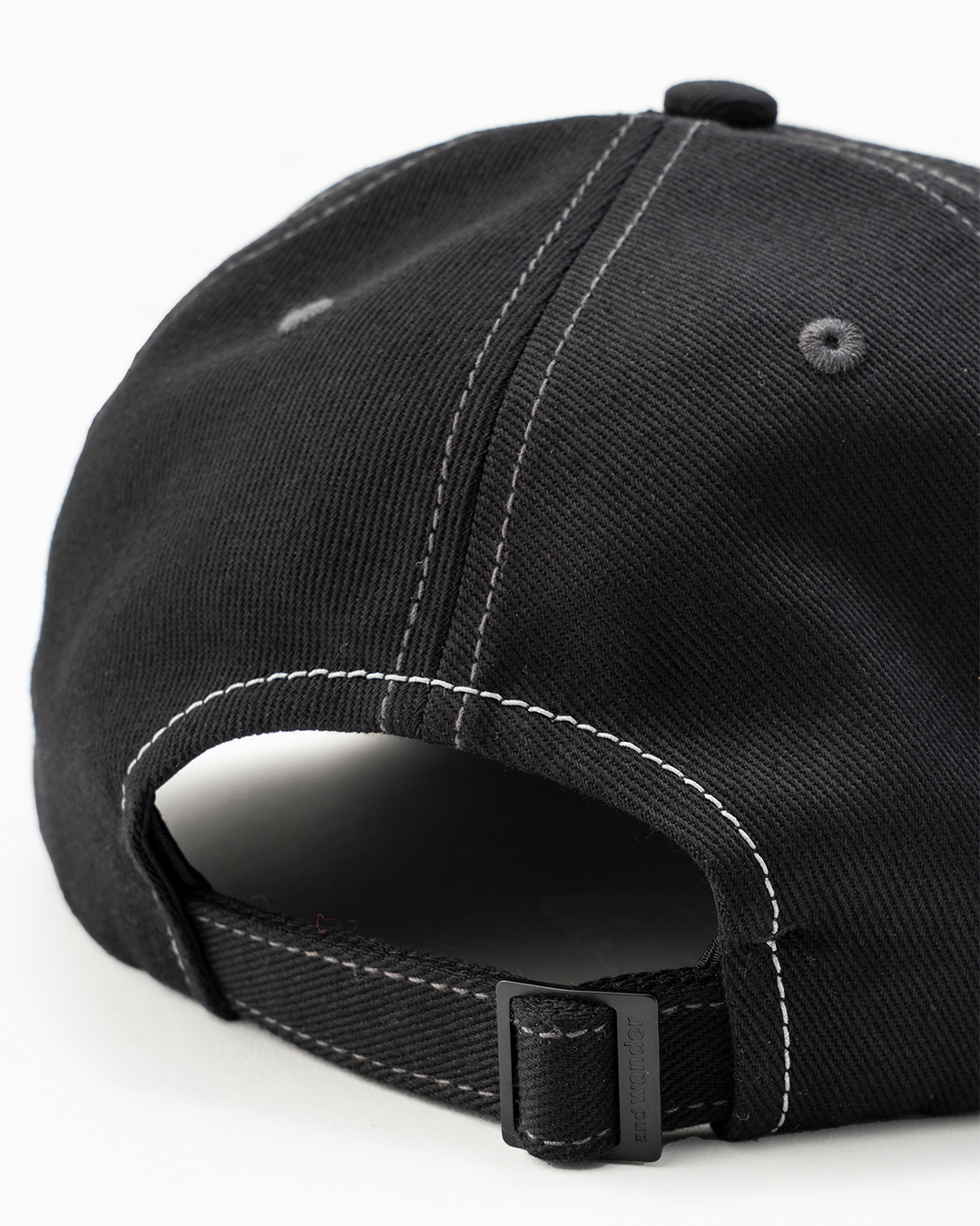 Black Cotton Twill Cap