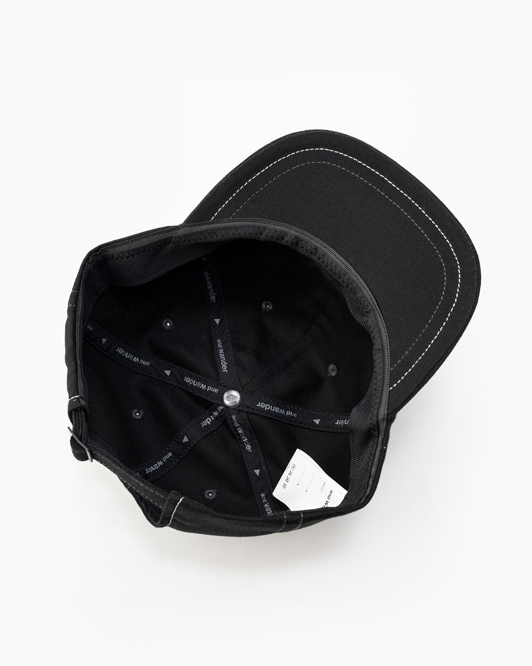 Black Cotton Twill Cap