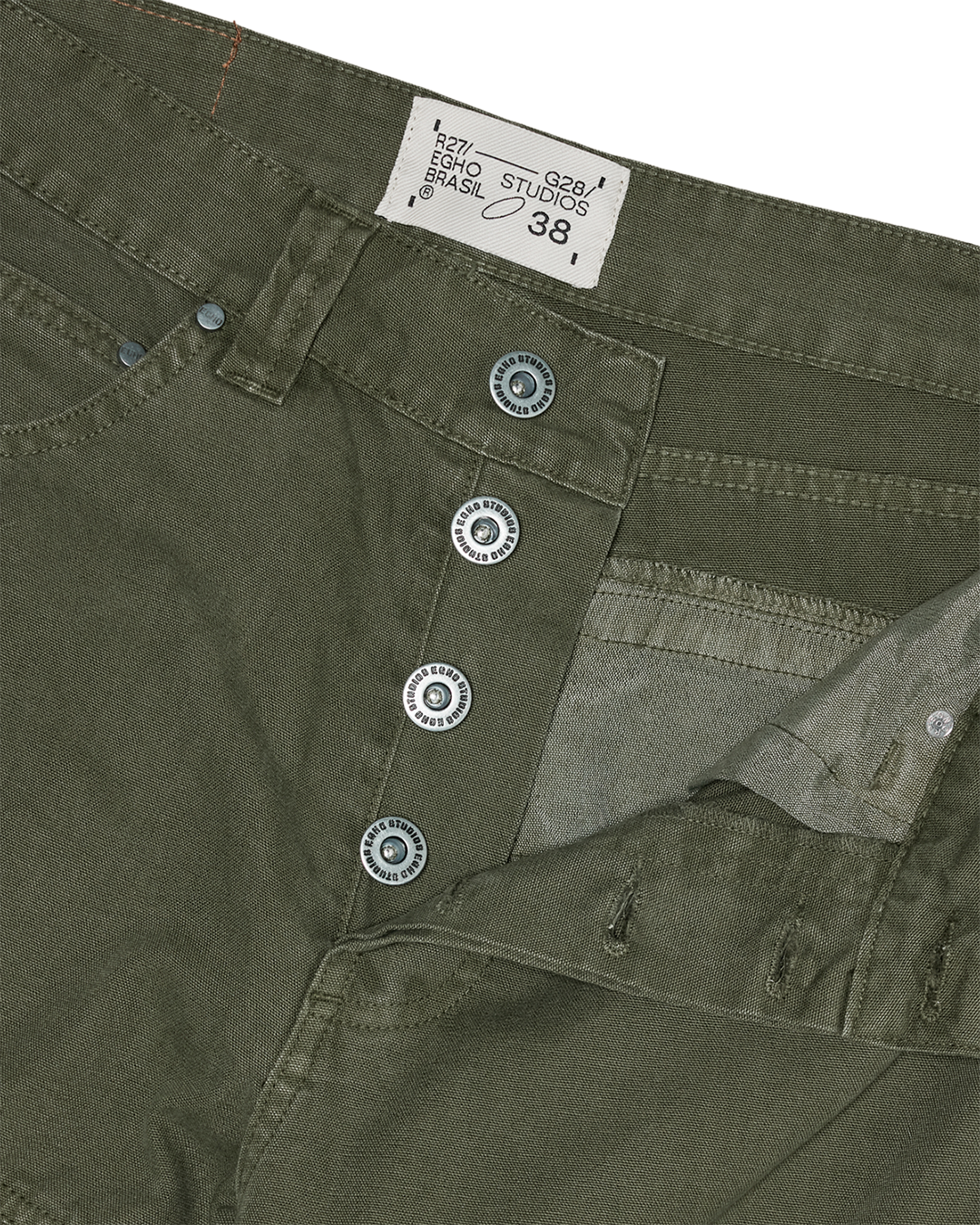 Olive 'Army' Strait Pants