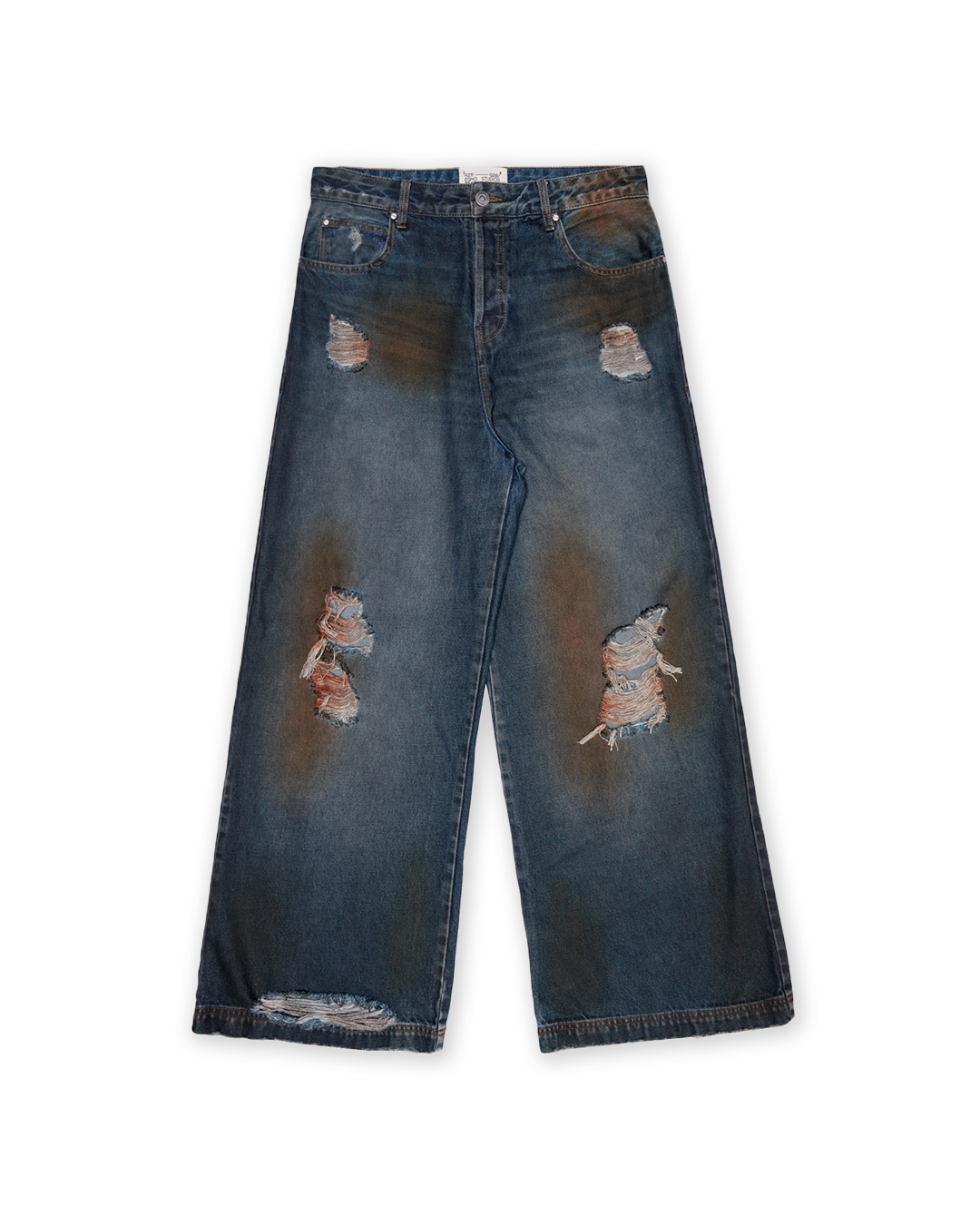 Blue Wild Distressed Denim Pants