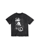 Black Washed 'Gnosis' Regular Gaze Tee
