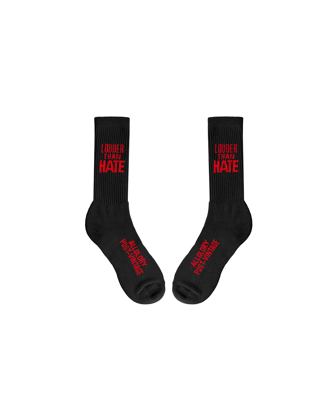 Black Louder Than Hate Socks