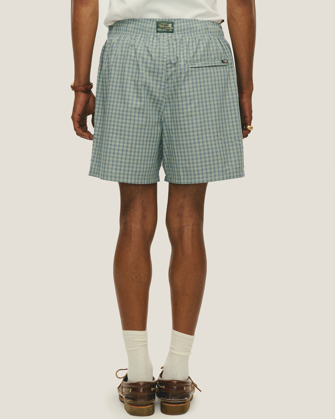 Green & Blue Checked Boxer Shorts