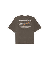 Washed Black Oversized Boxy Contemporary Tee