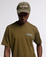 Olive 'Ducks' Corduroy Cap