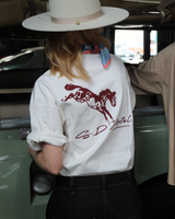 White 'Big Horse' Tee