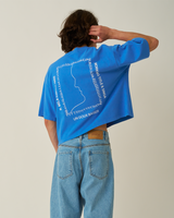 Blue Oversized Boxy Tee