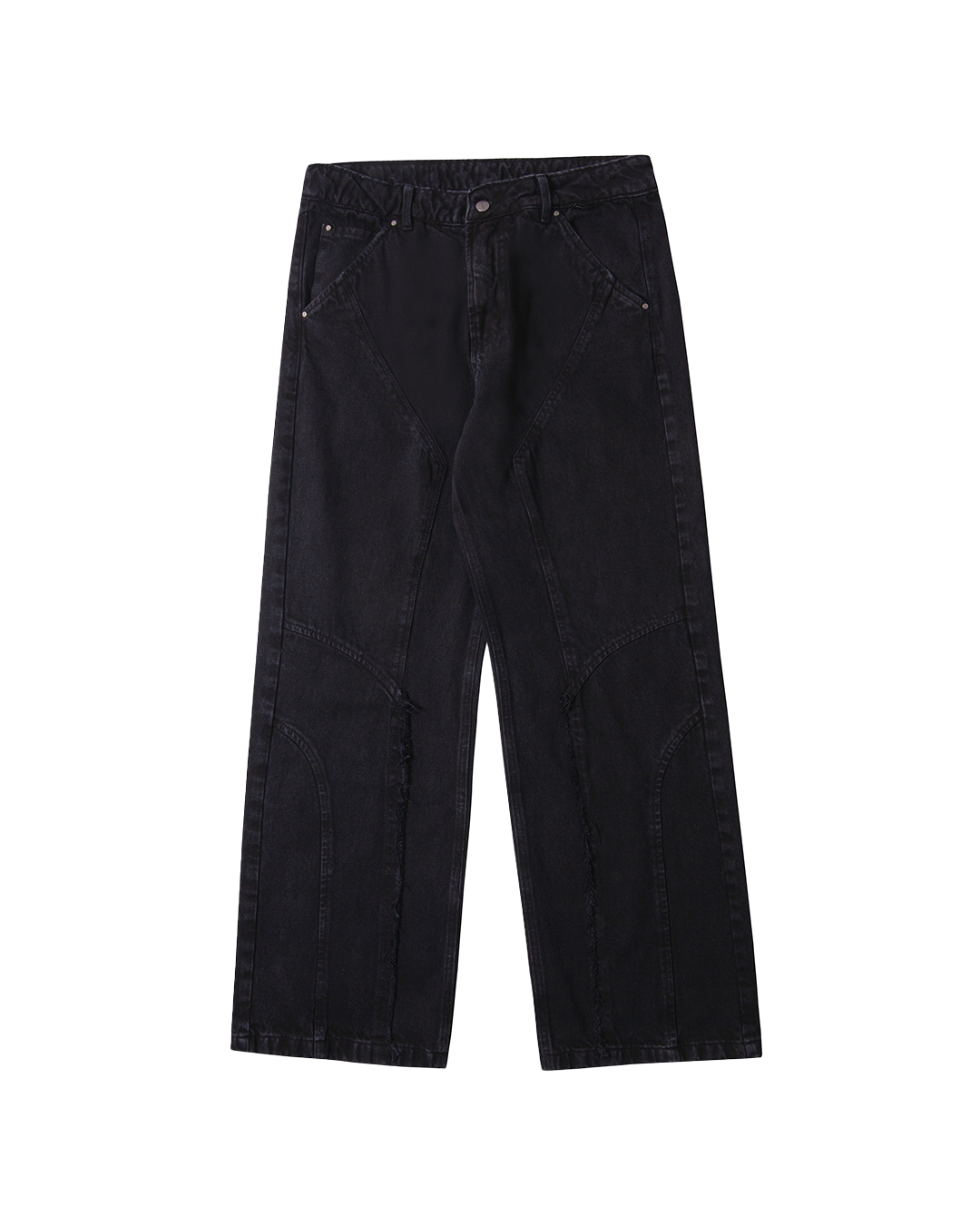Stoned Black Trim Pants