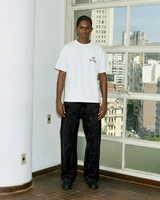Stoned Black Trim Pants