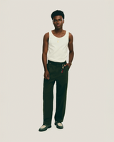 Green Double Pleat Tailoring Pants