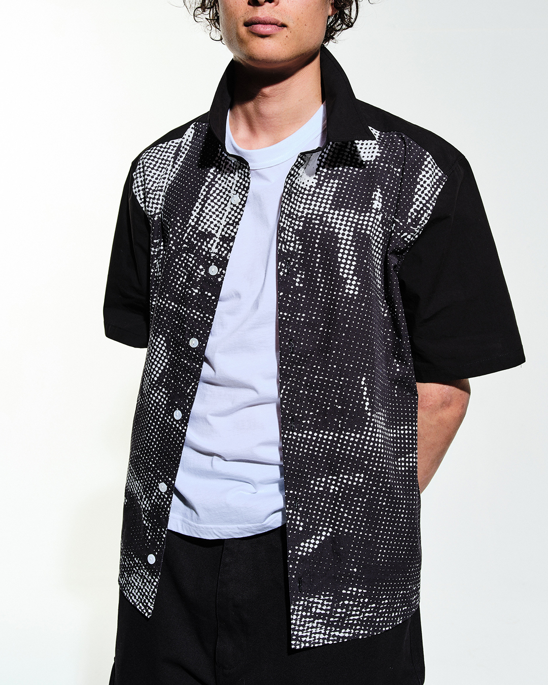 Black/White Chima Shortsleeve Shirt