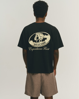 Black 'Royal Coin' Boxy Fit Tee