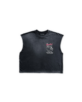 Black Washed 'Heartbeat' Tank Top