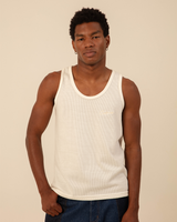 Off-White Ribbed Tank Top