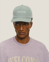 Green & Blue Checked Cap